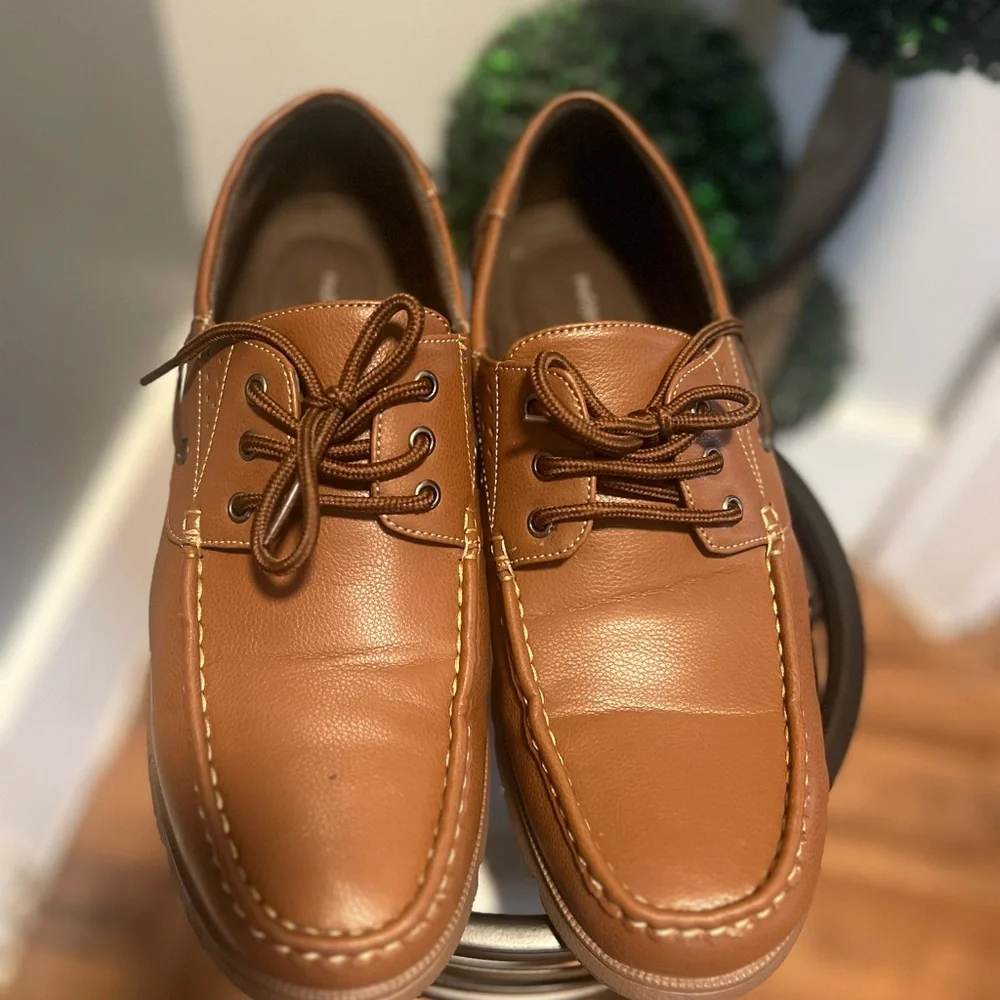 Classic Brown Leather Boat Shoes